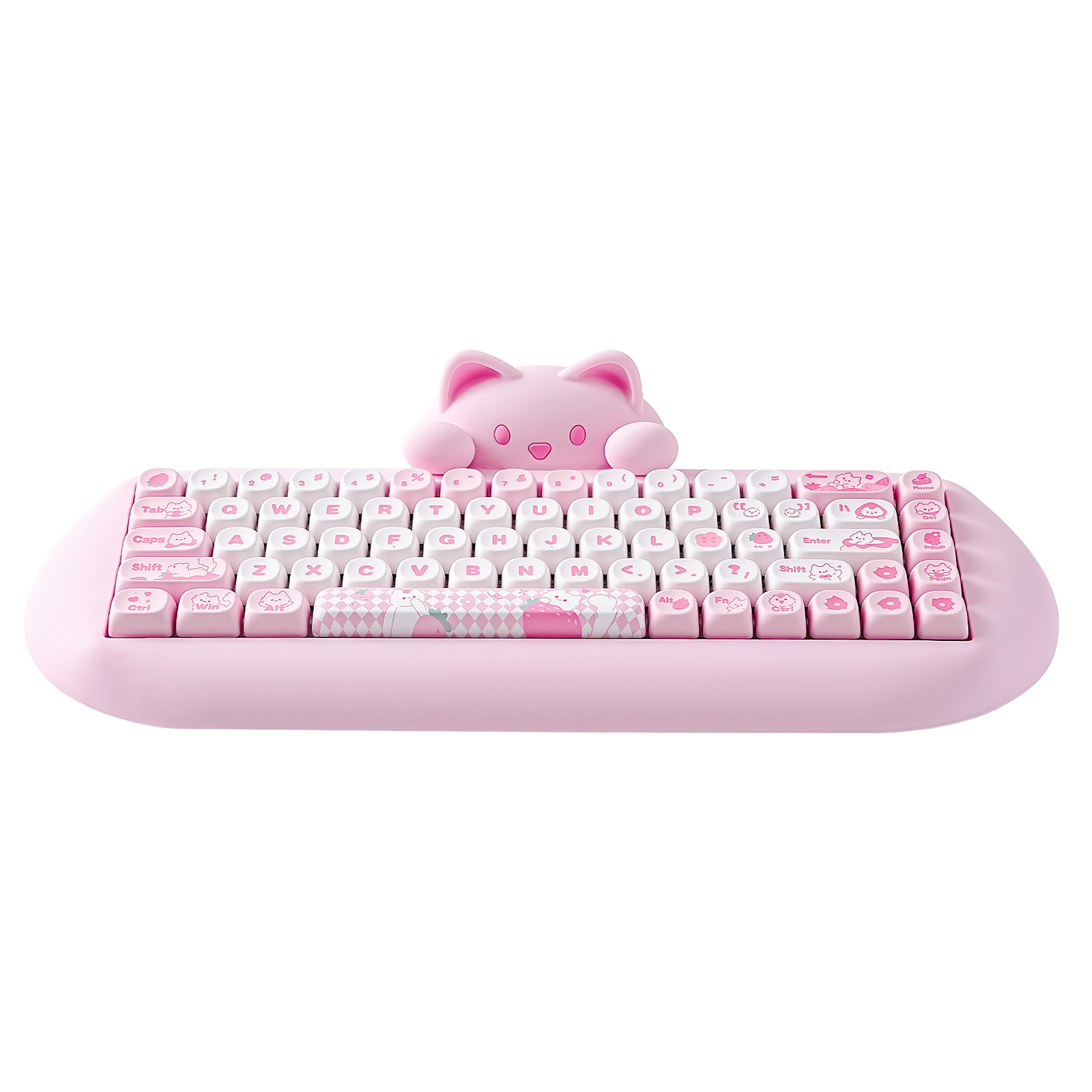 Pc Gaming Pink - YUNZII C68 Keyboard Gaming mekanis, 65%