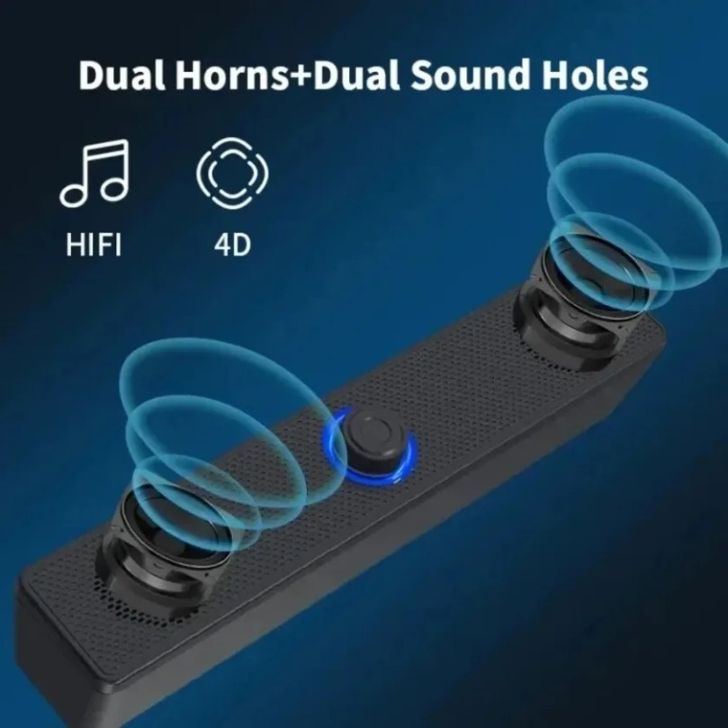 Pc Gaming Fullset - Soundbar Bluetooth Nirkabel dan Speaker Berkabel