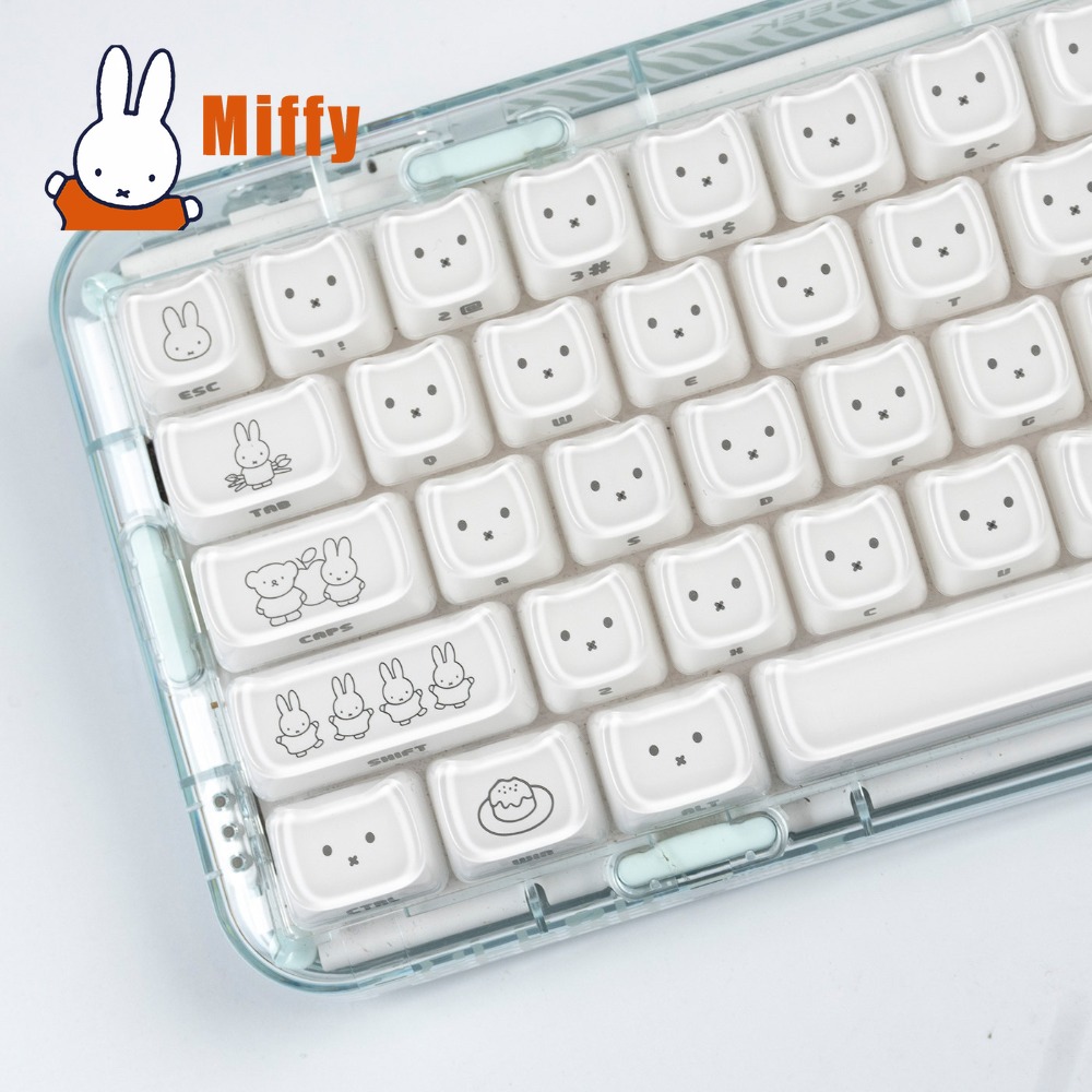 Kawaii Miffy Keycaps Penutup K - Pc Gaming Lounge ulasan dan harga