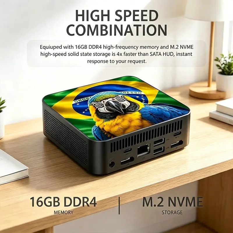 Mini PC Bendera Meksiko Brasil - Pc Gaming Intel ulasan dan harga