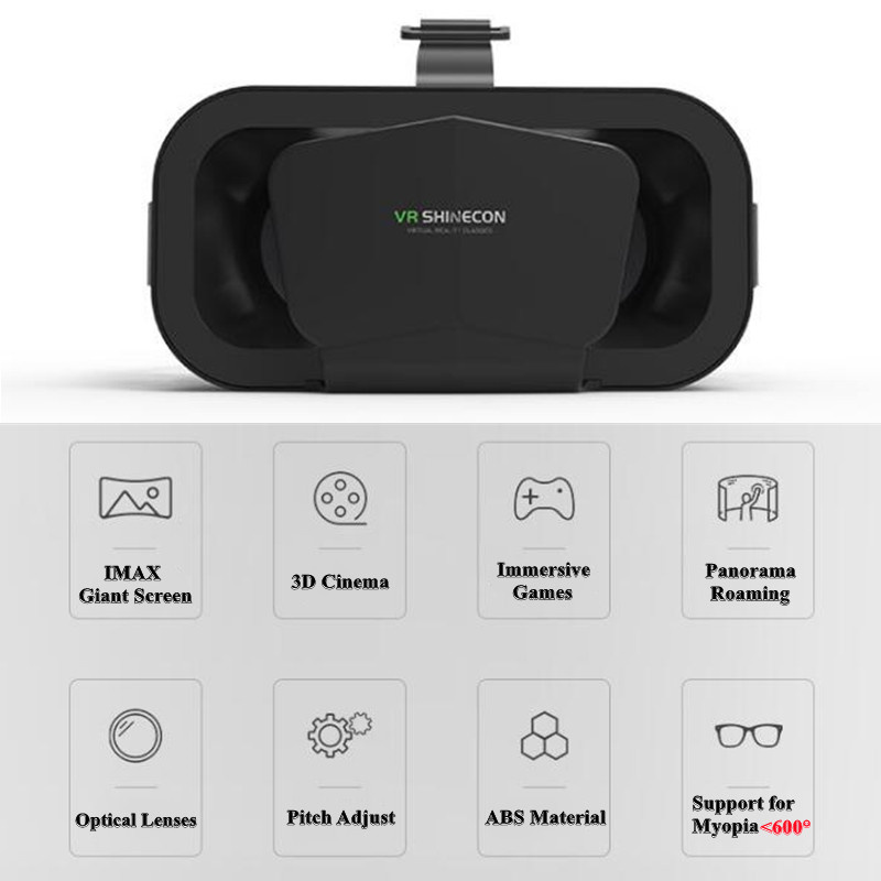 Shinecon Viar Kacamata VR 3D P - Vr Headset Pc ulasan dan harga
