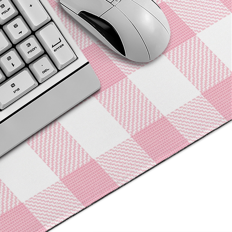 Alas Mouse Motif Kotak-kotak G - Pc Gaming Pink ulasan dan harga